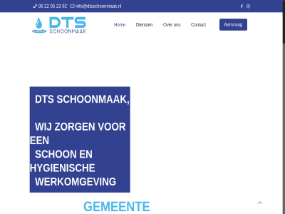 05 06 22 23 92 aanvrag contact dienst dts gemeent hom hygienisch info@dtsschoonmaak.nl schon schoonmak uithoorn werkomgev wij zorg