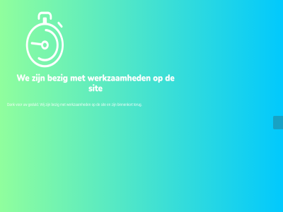 bezig binnenkort construction dank geduld opgekikkerd sit terug under we werkzam wij