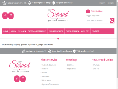 2 2026 50 accessoires algemen bestell betal binn cadeaubonn contact copyright dag fashion geslot grag gratis help hom ideal informatie inlogg klantenservic nieuw onlin ontwerp onz plus realisatie registrer retourner shoppingbag sierad siz tass tijdelijk vanaf veelgesteld veilig verzend voorwaard vrag webshop welkom wij winkel