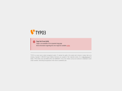 404 availabl be error found information languag might mor not onlin pag regard requested the this typo3.org