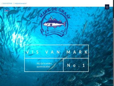 0 06 1 2 22 3 4 41 88 93 drie info@visvanmark.nl locaties mark no.1 vind vis visspecialist wij
