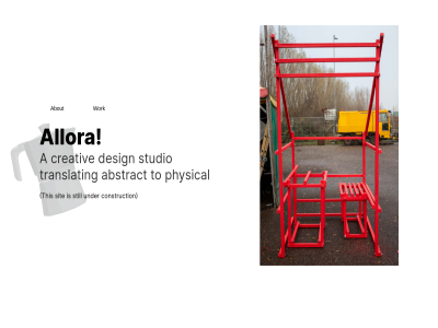 a about abstract allora construction creativ design physical sit still studio this to translat under work