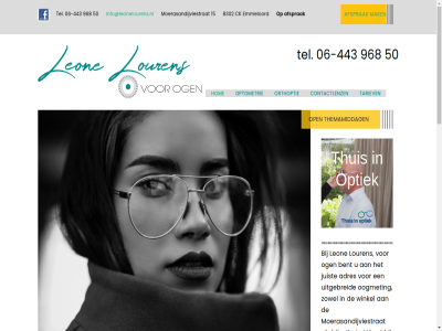 -443 06 15 200 50 8302 968 adres afsprak allen allermooist app bel bent bril brill ck contact contactlensonderzoek contactlenz echt emmeloord functionel gezicht hom info@leonelourens.nl juist kinder kinderbrill kunt leon louren mak merk moerasandijviestrat montur ogen oogmet open optiek optometrie optometrisch orthoptie orthoptisch product tariev tel terecht themamiddag thuis toevoeg uitgebreid wij winkel zowel