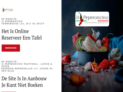 124 127 2582bx 2611 aanbouw binnenkom boek delft den diner frederik hag hendriklan il italiaan kunt lunch nl onlin peperoncino reserver restaurant sit tafel trattoria verwersdijk websit