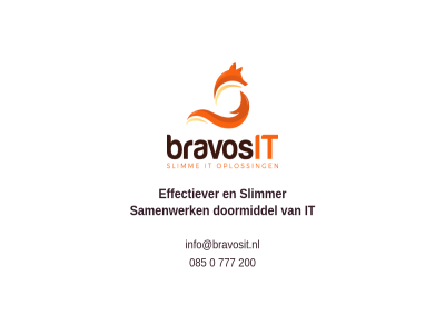 0 085 200 777 doormiddel effectiever info@bravosit.nl it samenwerk slimmer