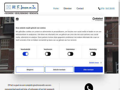 0 05 076 1 2 20 20129119 34 4834 561 aanzien advertenties adverter all allen analys analyser basis bedrijf beheers bekijk bel bepal beschermt beschikt betreft bied biedt bred breda btw by combiner complet consent contact content cookies daarmee daarom del dergelijk detail dienst dienstenpakket direct doenradestrat doorgegev doorgestrek echt ervar essentieel f familiebedrijf functies gat gc gebied geborsteld gebruik gegeven generaties gevel gevelrein gevelrenovatie gevelrestauratie het hom impregner inclusief info@voegersbedrijf-jansen.nl informatie ingegot inschakel jans kennis knip knipvoeg kund kunt kvk kwaliteit lang lat liefd maakt market media meerder meten metselwerkreparaties min mogelijk monumental natur nem nieuwbouw nieuwbouwproject nl001667954b13 nodig noodzak o.a omstrek onz oog overlast pand paplepel partner passie personaliser powered privacyverklar professional professionel profiteert regio samenhangt schoorsten selectie selection servic services sit snijvoeg social statistiek terug toestan ton topkwaliteit uitgebreid uitvoer vak veroorzak verschill verstrekt vertrouw verzameld verzorgt voeg voegersbedrijf voegtechniek voegwerk voegwerkrenovatie voer voorkeur vrijblijv w w.f we websit websiteverker weersomstand weiger wens werk werkzam wij wilt ziet zit zn zodat zorg