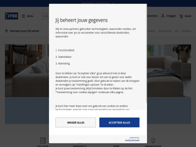 -50 20 aanbied accepter akkoord b2b beheert by cookie cookies detail doeleind druk elk evenal favoriet folder functionaliteit functionel ga gebruik geeft gegeven gev goed googl google-privacybeleid huis id informatie information inlogg inspiratie instell intrek jij jou jouw jysk kiez klantenservic klik knopp korting kunt lez link mak mand market menu meubel meubelwek noodzak onderan onz opslan pagina partner per persoonsgegeven powered privacy privacybeleid r selecter statistiek statistisch strikt technologieen toestemm ton verschill vervolgen verwerk verzamel waaronder weiger welk werkenbij wij wijzig winkel