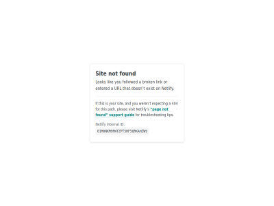 01m0nkm9rwtzpt5hf5qrkahzw9 for found guid id internal netlify not pag sit support tip troubleshot