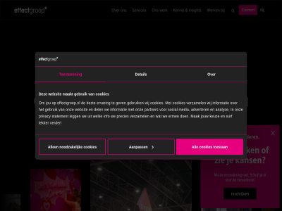 a aanpass agency all allen b blended c communicatiebureau cookies crossmedial d detail digital e effectgroep effectgroep.nl f g gebruik h i impact j k l liv m maakt merk n nl noodzak o p r s t toestan toestemm v w websit welkom z