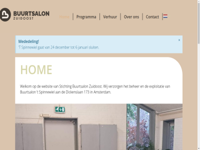 173 2025 24 6 accommodatie activiteit af amsterdam apart basis begin beher beschrev bewoner bigi binnenlop buurt buurtbewoner buurtsalon cater caterar comedian contact december deelnem dey dickenslan exploitatie gat geniet gezell herfst hom hur incidentel informatie initiatiev januari keuk klein klik koffie kom kopj leuk locatie lokal maaltijdservic manager mededel meewerk middenin nem onz oost organisaties organiser plek programma programmacoordinator real sam sluit sma spinnewiel sranang stat stichting storytell t terugblik theater tijd venserpolder verhur verzorg vier voorbereid vrijwill war websit welkom wer wij wijk will zal zomer zorg zuid zuidoost