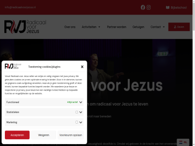 aanwez accepter achter actief activeert activiteit algemen allen anbi bened bepaald beperkt bereik beter bid bied bijbel bijbelschol boer bouw christus contact cookies cookies/plugins daadwerk daarom dagelijk del dezelfd dienst diep dieper diepgaand discipelschap doel doet eeuwig ernar ervar evangelie evangelisatie evenement functies functionel ga gan gat gebed gebruik geeft gegeven gelof gelov generatie genez genezingsdienst gesprek getuig gev geworteld gister god goed gratis groei herstell hoort identiteit immer inderdad info@radicaalvoorjezus.nl intrekt invloed jezus jouw kan kenn kerk keuz kijk kom kracht krachtig kunt langskom lat leert less lev liefd maandelijk mak mark market mee meemak meld mens middel mogelijk moment nadel nederland netjes nieuw nl nodig omgan onderwijs ontdek ontmoet ontvang ontvangt onveranderd onz opbouwt oprichter opslan opstat optimal outreaches partner parttim policy praktijk praktisch predik privacy radical rak respecter roeping rust sam scroll seizoen september specifiek spreekbeurt sprek stapp start statistiek stemm strat surfgedrag tijden toe toestem toestemm train uitlev vandag vanuit veilig verspreid verwerk visie visie/missie volg voorkeur voorwaard vrijmoed waarder wanner we websit weiger werkelijk wij will woord zaai zet zichtbar ziek zien zoal zodat zull