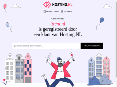 domeinnam geregistreerd gereserveerd handleid hosting.nl inlogg klant tirent.nl