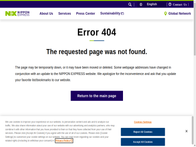 404 about accept addresses aerospac all an and answer any apologiz application ask automotiv aviation be ben cas center chain changed conjunction consent contact cookies deleted distribution down electric english environment error expert exposition expres fashion favorit fod follow for found further global group hav history holding hom inconvenienc industries information international investor it linkedin list/bookmarks logistic main management map may moved network nippon not nx on or our pag pharmaceutical policy pres privacy product quality question railway ready reject requested retail return security semiconductor services setting sit solution som specialized structur studies supply support sustainability system team telecommunication temporarily term that the to transport transportation updat us use warehous we webpag websit with you your