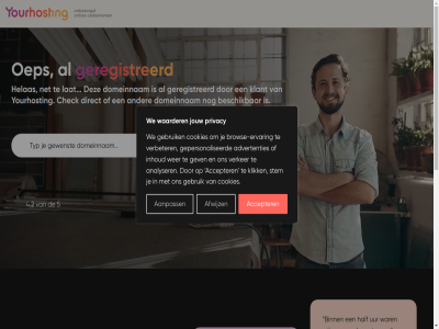 domeinnam geregistreerd klant yourhosting.nl