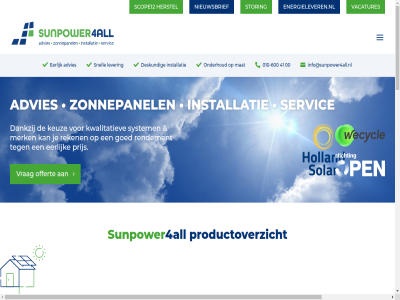 +31 -600 0 00 010 10 13 2988 41 4all aanbieder aangevuld accu advies adviser aircondition algemen b.v babonlin basis bedrijven/partners bell bijv contact contactformulier ct dankzij deskund dienst disclaimer e eerlijk energieleveren.nl ev ev-lader garant goed herstel info@sunpower4all.nl installatie installer interes keuz kwalitatiev lader lever mat merk mogelijk nem nieuwsbrief offert onderdel onderhoud onz partner portfolio prijs privacy product productoverzicht realisatie reken rendement ridderkerk samenwerk schillingstrat scope12 servic snell spoedig stat statement storing sunpower sunpower4all system t uiteraard vacatures veelgesteld verduurzam voorwaard vrag vul warmtepomp wij zonnepanel