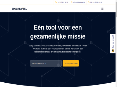 +31 00 13c 1506 18 56 612 88 89647165 9 act acties actiev action actuel algemen all b.v basis bedrijf bedrijv bedrijventerrein beleid beleidsvorm betrouw blocklabel bouw by can central chang check collectief collectiev dashboard data databasis demo dienst direct doe don duurzam ecolytic een effectiev eig en engag epbd gebouwd gelooft gemeent gezamen grand hav help heroic howard inzicht iv kans klimaatneutral kvk les ma maakt maatwerkadvies mak mee meetbar million missie mkb monitor multiplied multisites niveau office@blocklabel.nl omgev omgevingsdienst ondernem ondernemer ondersteun over overzicht parkmanager participat partij peopl per person perspectief plek potentieel proces provincies rapportag recht regie regional rout rz sam slagkracht small solid spiersweg stat sturing subsidies symon t terrein the tijd to toegang toekomstbestend toekomstgericht tol transform transitie uitvoer verbind verduurzam verduurzamingsinitiatiev veren verled verplicht versnipper versnipperd voldoe voorbehoud voortgang voorwaard vr vrag we welk werk wetgev when wij world zaandam zakelijk zinn