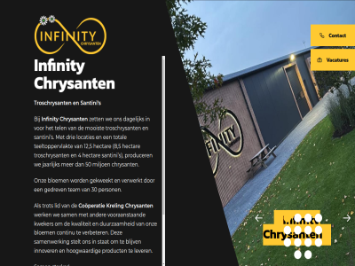 12 30 4 5 50 8 blijv bloem certainty chrysant contact continu cooperatie dagelijk drie duurzam gedrev gekweekt hectar hoogwaard infinity innover jaarlijk kreling kwaliteit kweker lever lid locaties makes miljoen mooist onz person producer product quality s sam samenwerk santini stat stelt sterker sympathy team teeltoppervlakt tel that total troschrysant trot us vacatures verbeter verwerkt vooraanstaand we werk zet