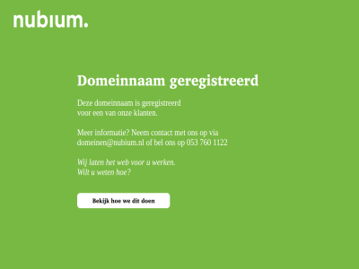 053 1122 760 bekijk bel contact domeinen@nubium.nl domeinnam geregistreerd informatie klant lat mijnsiteonline.nu nem nubium onz via we web werk wet wij wilt