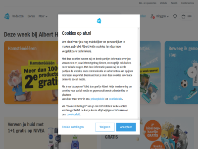 +1 0.00 1 2 2e accepter advertenties ah.nl albert avondj bestell beweg binn bioscoopkaartj bonus boodschapp buit communicatie cookie cookiebeleid cookies daarmee daarnaast del derd dierenkaartjes eerst favoriet feedback film ga gebruikt gef genoeg gepersonaliseerd geplaatst gratis griep grootst hamsteeeeer heijn herfst hoofdinhoud huid informatie inlogg instell interesses internetgedrag intrek jou jouw keuz kies klantenservic klikt last les leukst mak makkelijker media min mogelijk nivea onlin onz partij pass persoonlijker plaats privacybeleid product profiel smak snack social spaaracties spar stap supermarkt tafel techniek toestemm uitjes vergelijk verkoud verw verzamel verzilver via volg websit weiger wek welk wij wijzig win winkel zakelijk zet zoek