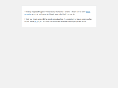 access account activ an and connection doesn domain error expired for found happened has hav if it lik link log lok may nam not or plan pleas possibl recently requested review s sit someth status stopped t that the this to unexpected upgrad websit whil wordpress.com working your