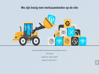 +31 0 15 6006 638 77 92 bezig construction dank geduld hoolstrat pve pve-transport sit sl telefon transport under we weert werkzam
