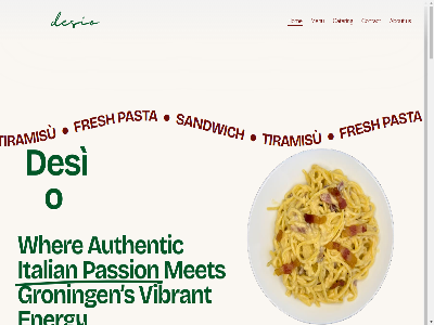 a about authentic away cater contact cucina desìo eat energy fresh fullsiz groning hom italian italiana menu met or order passion pasta s sandwich tak the tiramisù to us vibrant view wher