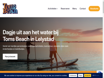 activiteit beach bedrijfsuitjes bezoek bootverhur complet contact dagj ga geniet heerlijk inhoud kinderfeestjes lelystad menu pannenkoek plan reserver startpagina tom uitjes vacatures water watersportactiviteit zoal