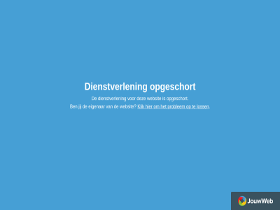dienstverlen eigenar jij jouwweb klik loss opgeschort problem websit