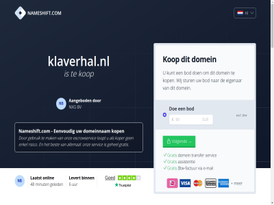 0 1 10 15 18 20 2003 2004 2024 2025 2288aa 25 30 37 4 48 5 6 88910652 aangebod aankoopprijs allemal assistentie aud augustus authority backlink bepaald best betaalt betal bezit bezoeker bezoekersstatistiek binn bod breng btw btw-factur bv cad chf commissie currency czk data dienst direct direct-kop dkk doe domain domainexpert domein domeineigendom domeinnam duurt e e-mail eenvoud eerst eigenar enig enkel ervor escrowservic eur excl extra factur gat gbp gebruik gehel gekocht geld geled gemak gezien grafiek gratis historisch hkd hoelang huf jar jpy juli jullie klaverhal.nl kop koper kost krijgt kunt kvk laatst languag levert loopt mail mak menu minut mocht mogelijk moz nameshift.com nb nederland nl nl864820458b01 nok november nxg nzd onlin onverhoopt onz open overdracht overdrag overeengekom pag period pln prijs referr reken rijswijk risico ron rot scor sek seo september servic sgd sinc snel spam statistiek steenplaetsstrat stur terug toont transfer uiteraard uniek usd uur veelgesteld veilig verhuiz verkoper via volgend voordat vrag websit werk wij zar zorg