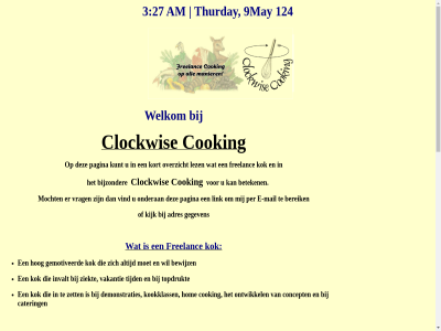 -01 -2004 04 adres bart bijzonder clockwis cooking eten freelanc gegeven help keukenstrategieen kijk klokman kok lekker mogelijk opzet passie uitwerk welkom