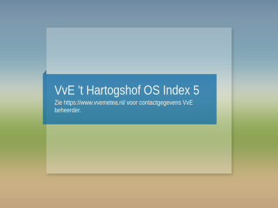 5 beheerder contactgegeven hartogshof index os t vve www.vvemetea.nl zie