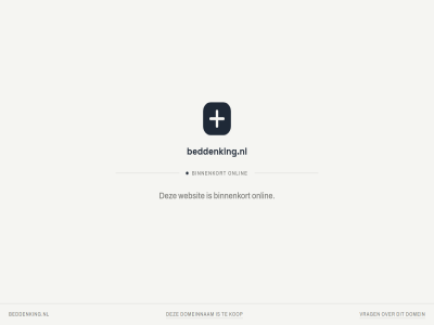 beddenking.nl binnenkort domein domeinnam kop nam onlin vrag websit