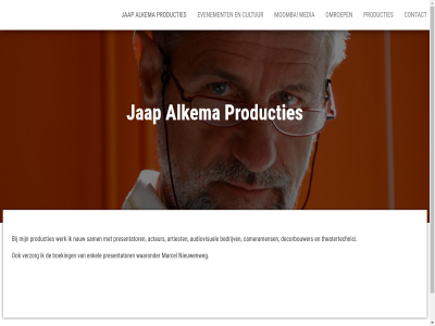 acteur alkema artiest audiovisuel bedrijv boeking bulk cameramens contact cultur decorbouwer enkel evenement jap marcel media moomba nauw nieuwenweg omroep ondersteund presentator producties sam theatertechnici thema verzorg waaronder werk wordpres