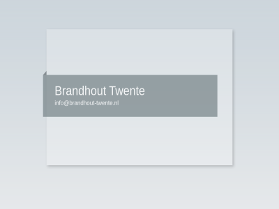 brandhout info@brandhout-twente.nl twent