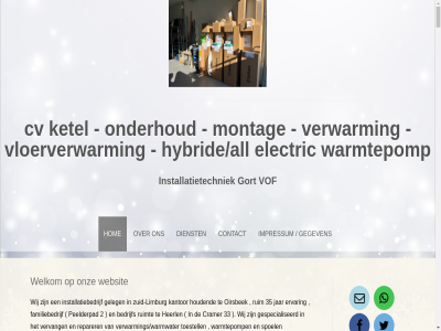 2 33 35 5 bedrijf bestaand contact cramer cv dienst electric erkend ervar familiebedrijf garantie gegeven geleg geplaatst gespecialiseerd gort heerl hom houdend hybride/all ieder impressum installatiebedrijf installatietechniek intergas jar kantor ketel klant kunt limburg moment montag nefit nem oirsbek onderhoud onz partner peelderpad plaatsing reparer ruim ruimt spoel terecht toestell vaillant vervang verwarm verwarmings/warmwater vloerverwarm vof warmtepomp websit welkom wij zuid zuid-limburg