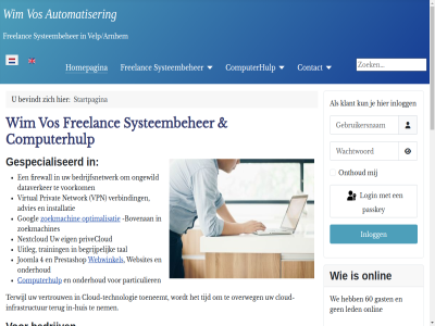 -2026 2005 4 60 aanwijz advies adviser afstand algemen all ander android apparat arnhem artikel automatiser autonom bedrijfsnetwerk bedrijv begrijp belangrijk bestand beveiliginsgat bevindt blijft blijv bouw bovenan cloud cloud-infrastructur cloud-technologie cms computer computerhulp computersystem contact contract copyright daarom data dataverker dergelijk direct doet draaiend eenvoud efficient efficientie eig eigenar email enz enzovoort firewall foto freelanc gast gebruikersnam gegeven gespecialiseerd gevolg goed googl grotendel groter hard homepagina huis in-huis infrastructur inlogg installatie installer internet ipad iphon joomla klant kleiner kocht kost krijgt kun kunt later led linux login loswek mak meestal microsoft middelgrot mkb mobiel modernst multimedia nem net netwerk network nextcloud nik nooit omarm onafhank onderhand onderhoud ongewild onlin onthoud optimalisatie opzet organisaties overal overweg particulier passkey person pragmatisch prestashop priv privacy privat privecloud professionel programma recht red reken reparer s schijf selecter seo speciaal specialist stan startpagina systeembeheerder systeembeher system tal technologie terug terwijl tijd toeneemt ton torenhog training ubuntu uitleg vanaf veilig velp/arnhem verbind verkop vertrouw verzoek virtual viruspreventie virusverwijder volled voorbehoud voorkom vos vpn vreemd wachtwoord war we websit websites webwinkel wer werk werkt wij wijz wim window zelf zoal zodat zoek zoekmachin zoekmachines