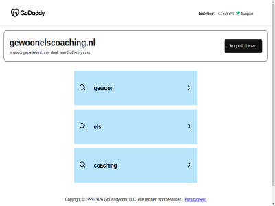 -2026 1999 adverteerder all bedrijf beteken coaching copyright dank derd disclaimer domein elk els gecontroleerd geparkeerd gev gewon gewoonelscoaching.nl godaddy.com goedkeur gratis implicer kop llc privacybeleid product recht referenties related searches servic sit verwant voorbehoud