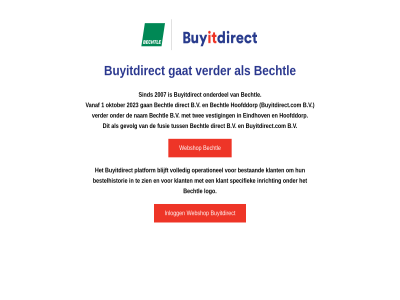 2007 b.v bechtl buyitdirect buyitdirect.com direct fusie gat gevolg inlogg onderdel sind tuss verder webshop