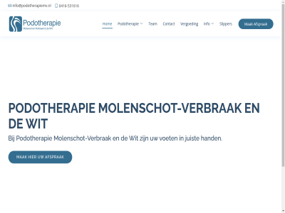 -531616 0416 afsprak all contact copyright hand hom info info@podotherapiemv.nl juist mak molenschot molenschot-verbrak podotherapie recht slipper team verbrak vergoed voet voorbehoud wit