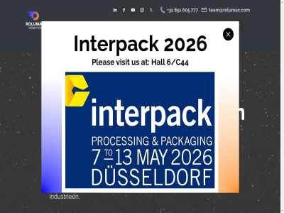 +31 2026 24 6/c44 605 6716 777 851 actief all at bestur betrouw blijf bs contact cosmetica delta ede email expert faq farmaceutisch hall hom hoogt inbox industrie industrieen inschrijv interpack keplerlan kiez kracht land leveringsvoorwaard levert levertijd nederland nieuw nieuwsbrief nl ontdek ontvang ontworp onz open open-platform part platform pleas product productlancer recht robot robotic rolumac schrijf sector snell spar team@rolumac.com updates us veelgesteld verschill visit voedsel voorbehoud vrag waarom welk welkom