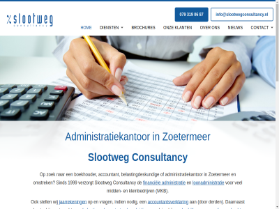 06 079 12 1999 2026 319 50 6 87 accountant accountantskantor accountantsverklar administratie administratiekantor adres advies afstand algemen balanstotal bedrijfsovernam behart behoort bekijk belang belastingdeskund belastingzak bent beschik betal betrok betrouw bewust boekhouder brochures client consultancy contact daarnaast derd dienst dienstverlen disclaimer drink ervar financiel fiscal fluxility gedeg gekom gekoz gespecialiseerd grot hom iederen indien info@slootwegconsultancy.nl jaarreken jar juist kennis kent kernwaard klant klein kleinbedrijf kleinbedrijv kleiner koffie kop kunt kwaliteit les levert loonadministratie mens mid miljoen minder mkb nem nieuw nodig noemt oftewel omstrek omzet ondernem ontdek onz opstell overdracht person prijs professionel serieus sind slootweg starter startersbegeleid stell terecht vak vel verzorg verzorgt voorwaard vrag wachtkamer we websit werknemer wet wij zoek zoetermer