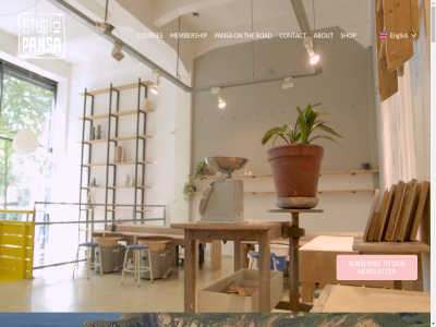 about contact courses english membership newsletter on our pansa road shop studio subscrib the to