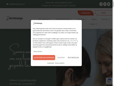 -2121392 -2154080 -3030010 00 015 07 08 14 15 17 2008 2024 2025 21 2612 2625 2635 30 4n 5 5a 6 7 8 8.8 881 aandacht aangev aanmeld aanmeldscherm aanwez accepter acut adres advertenties advies adviser af afgebrok afgestemd afhank afsprak akkoord all allen ambitieus analytic analytisch apparat artikel assistent avond b.v baby beginn begrot behandel behandelar behandelplan beher bekend bekijk belang belangrijk beltpad bent bepaald bereik best bethelpark betrouw beukenlan bezoek bied bijdrag bijna binair binn blog bred breng bv caries cijfer consult consultatiebureau contact continu control controler cookiebeleid cookies cookieverklar daarnaast daarom dag dak december dekking delft den dental dentalway dentz deskund dienst dienstverlen dinsdag direct diver doel donderdag doorgan doorlop dossier drag dreumes drie dtg duurzam dx editie een eenmal eerst eig elk elkar en/of english enthousiasm ervar focus formulier functies functionel ga gaatjes gan garander gat geanonimiseerd gebit gebitscontrol gebruik gebruikt gedrag geeft gelov gemaakt gemiddeld geopend gepassioneerd gepersonaliseerd geschikt geslot gesprek gesteld gev gewaardeerd gewend gezien gezond googl grag grot group hanter hart hd help hoeft hoogt hoogwaard hoorn iederen inclusief info@dentalways.nl informatie inmiddel innovatie inplann inspireert instell intak integral intrekt invester invloed jar jeugdgezondheidszorg jong juist julianaplein kaakfysiotherapeut kan kenn kennis ker kijkj kind kinder kindertandart kindj klacht klar klik kom koningin kost krijgt kunt laagdrempel lach lang lat leeftijd les levenslang levensloopbestend lever lez locatie locaties lop maand maandag maatwerk mak man market mat mee meest mening minsten missie moet mog mogelijk mondgezond mondhygienist mondzorg mondzorgprofessional mooi nadel nederland neemt nel nem new nieuw nieuwsbrief nieuwst non non-binair nt o.a omgev omschrev omstrek onderstaand ondersteunt onderzocht ontdek ontstek ontvang onz openingstijd opleid opstell opvrag oud 