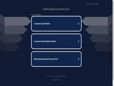 aalderingaccountancy.nl dies domain kauf policy privacy