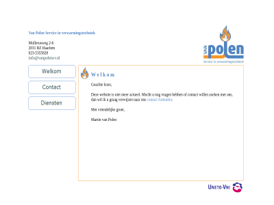 -5355828 -6 023 2 2031 bz haarlem info@vanpolencv.nl mollerusweg pol servic vanpolencv verwarmingstechniek