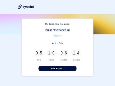 0 1 4 5 6 auction brilliantservices.nl day domain dynadot end hour minutes nam on second this uppercas user view