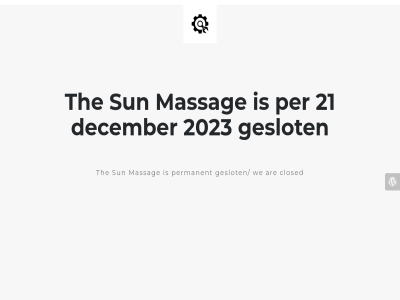 2023 21 are closed december geslot massag per permanent sun the we