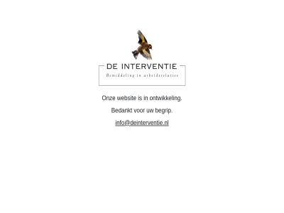 arbeidsrelaties bedankt begrip bemiddel info@deinterventie.nl interventie ontwikkel onz websit