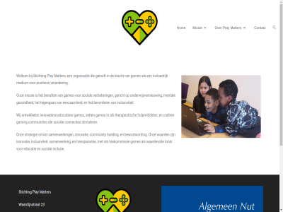 +31 1383ch 2026 23 46084249 6 866040237 92427820 benut bevorder bewustword building by communities community connecties contact copyright crer educatie educatiev eenzam gam games gaming gelooft gericht gezond hom hulpmiddel inclusie inclusiviteit info@playmatters.nl innovatie innovatiev invloedrijk kracht kvk kvk-nummer mail matter medium mental missie nummer omvat onderwijsvernieuw ontwikkel onz organisatie play positiev rsin samenwerk social stichting stimuler strategie tegengan tel therapeutisch toekomstvisie tol transparantie verander verbeter waard waardevoll waardijnstrat weesp welkom wij zet