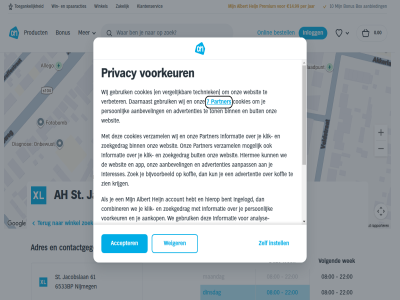 0.00 00 08 10 14.99 2026 22 2x 61 6533bp 7 aanbevel aanbied aankop aanpass accepter account adres advertentie advertenties ah albert allen analys analyse-doeleind app assortiment bent bestell bijvoorbeeld binn bio bonus box buit combiner contactgegeven cookiebeleid cookies daarnaast deal dinsdag doeleind end extra ga gebruik gef gegeven geplaatst googl hebt heijn hiermee hierop hoofdinhoud informatie ingelogd inlogg instell interesses intrek jacobslan jar kaartfout kaartgegeven kader keuz kies klantenservic klantinzicht klik klikt koffie korting krijg kun les lever maandag mogelijk nijmeg nog noodzak onlin onz openingstijd partner per person persoonlijker premium privacy privacybeleid product rapporter snel sneltoets spaaracties spar st techniek terra terug toegank toestemm ton verbeter vergelijk verwerk verzamel via volgend voorkeur voorwaard wanner we websit weiger wek wij wijzig win winkel zakelijk zien zoek zoekgedrag
